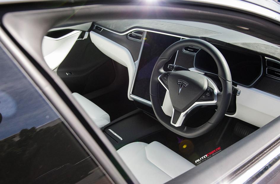 TESLA MODEL S CH R MATTE TITANIUM WITH STAINLESS STEEL RIM PROTECTOR